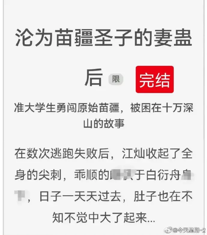 沦为苗疆圣子的妻蛊后狐狸雨小说全文免费阅读-沦为苗疆圣子的妻蛊后txt下载全集无删减-完整版在线看资源分享